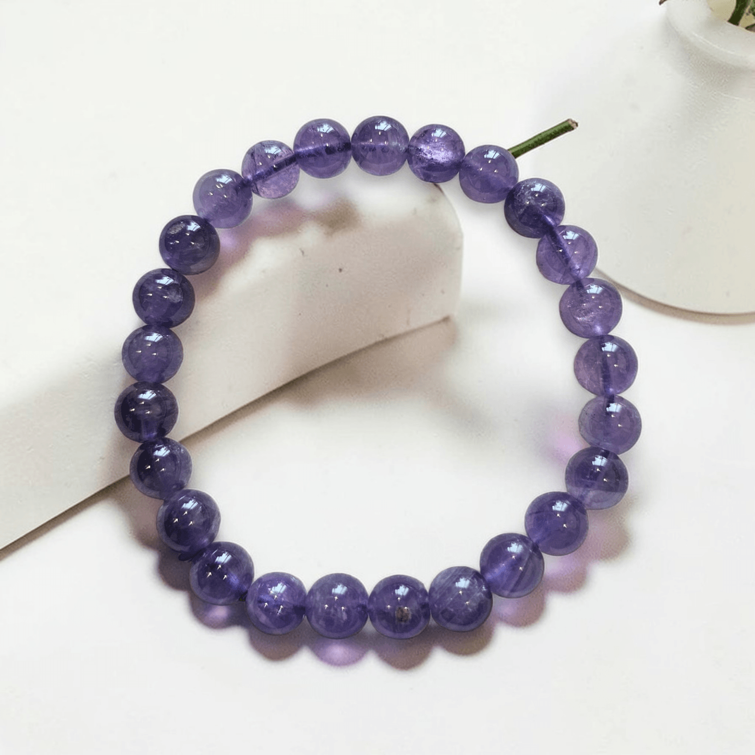💜 Amethyst Crystal Bracelet  - Intuition, Spiritual Growth & Protection