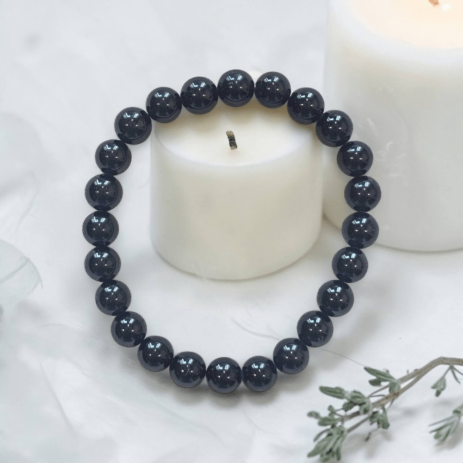 🖤 Black Tourmaline Crystal Bracelet  - Powerful Protection & Negative Energy Shield