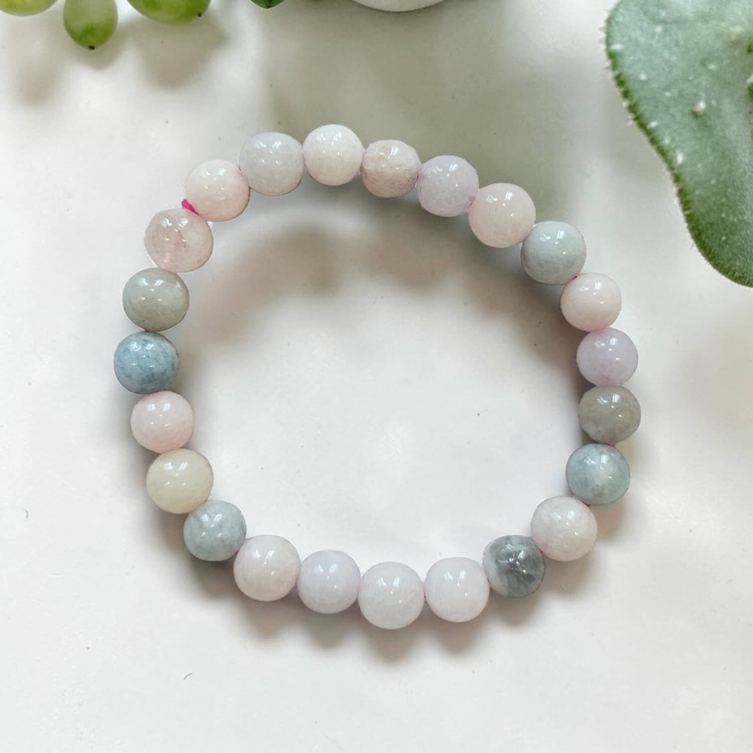 💗 Morganite Crystal Bracelet - Divine Love, Compassion & Heart Healing
