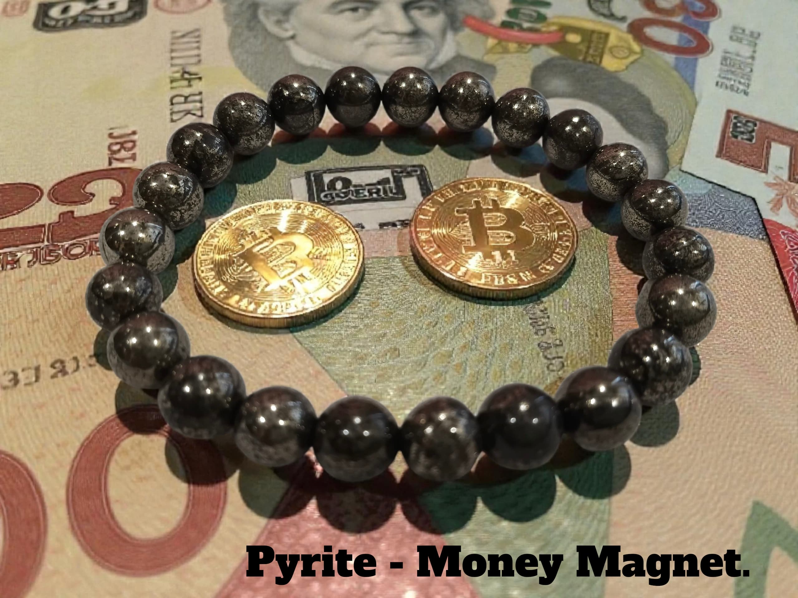 ✨ Pyrite Crystal Bracelet - Wealth Magnet, Confidence & Success Energy ✨