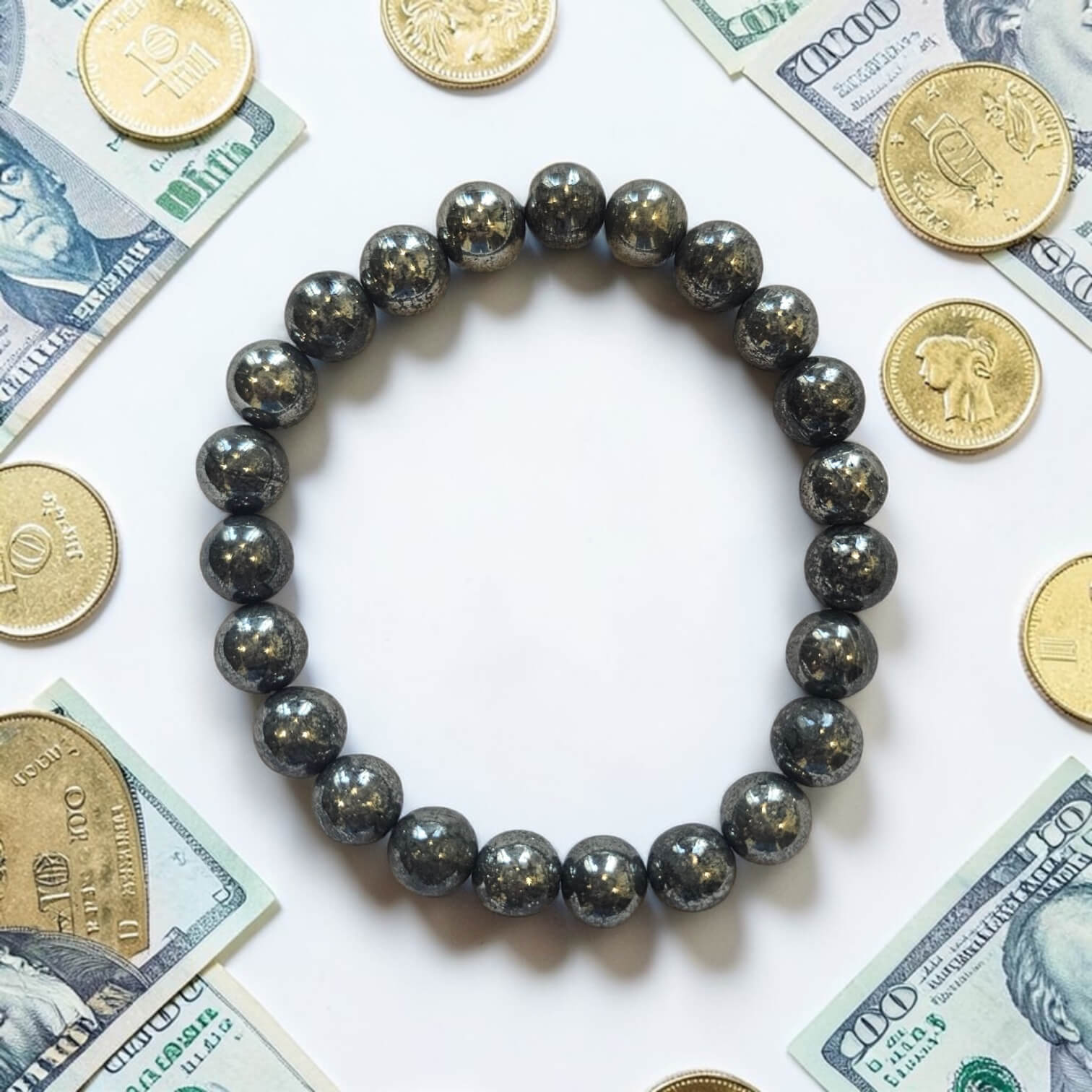 ✨ Pyrite Crystal Bracelet - Wealth Magnet, Confidence & Success Energy ✨