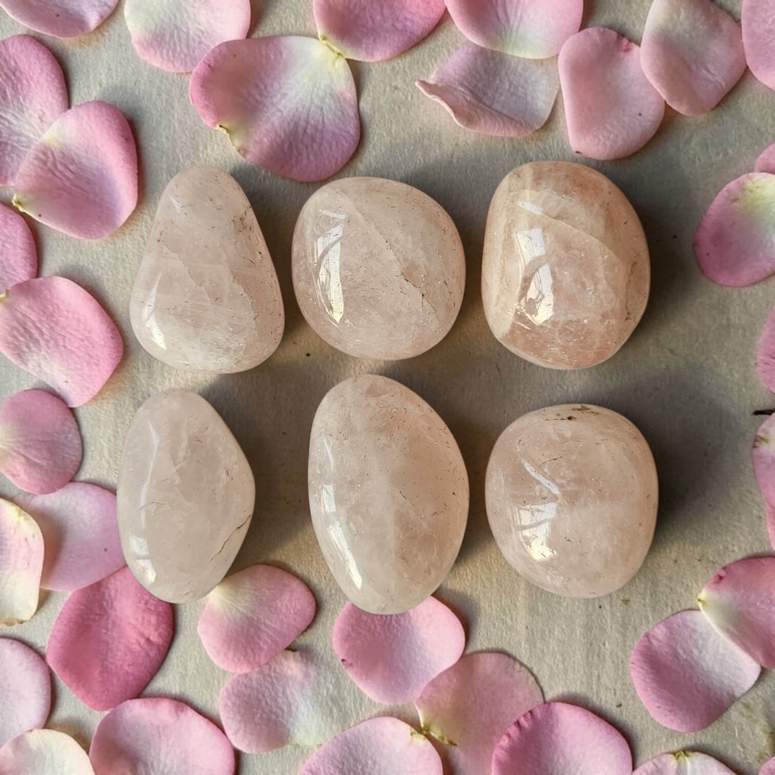 Rose Quartz Crystal Tumbles