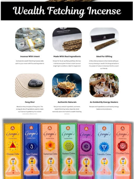 Wealth and Chakra Incense